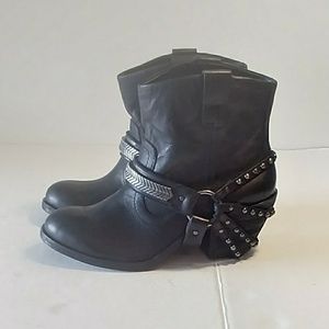 Gianni Bini Cowboy Western Moto Boots